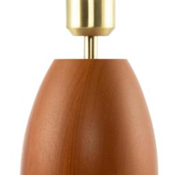 Rackhams Chunky Wooden Table Lamp Base with Mahogany Finish with Inline Switch - thumbnail 6