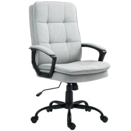 Rackhams Office Chair, Computer Desk Chair with Dual-Layer Padding, Black - Grey - thumbnail 6
