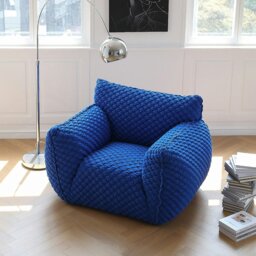 Rackhams Kaczmarek Accent Chair, Armchair, Blue - Others (Leathaire) - thumbnail 5
