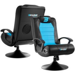 Rackhams Stag 2.1 Bluetooth Wireless Surround Sound Gaming Chair - Black - PU - Sound Chair - thumbnail 4
