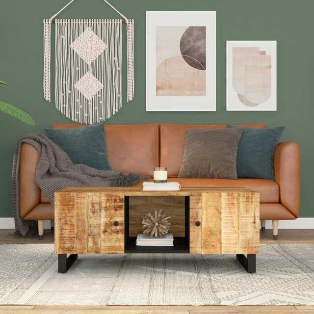 Rackhams Coffee Table 100x54x40 cm Solid Wood Mango&Engineered Wood