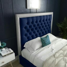 Rackhams Cheltenham Bed - Small Double - 4ft - Blue - thumbnail 3