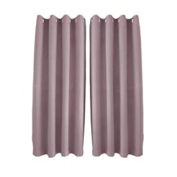 Rackhams Lavender Pink Linen Blackout Curtains - 46 x 63 Inch Drop - 2 Panel