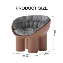 Rackhams Hulda Armchair With Cushion, Brown - Grey - thumbnail 6