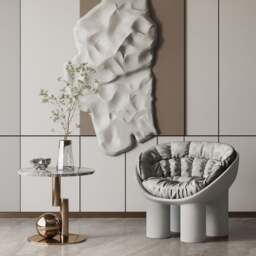 Rackhams Hulda Armchair With Cushion, Brown - Grey - thumbnail 2