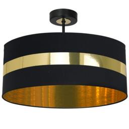 Rackhams Palmira Hand Made Designer Ceiling Lamp Black And Gold - thumbnail 4