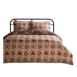 Rackhams Kinfolk Reversible Printed Duvet Cover Set - Denim Blue - King - Denim Blue - 52% Polyester/48% Cotton - thumbnail 2