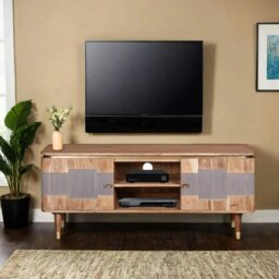 Rackhams Alaina Acacia Wood TV unit - 145 cm - 60 cm - Wood