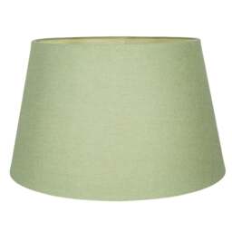 Rackhams Traditional 30cm Olive Green Linen Fabric Drum Table/Pendant Shade 60w Maximum