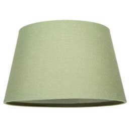 Rackhams Traditional 30cm Olive Green Linen Fabric Drum Table/Pendant Shade 60w Maximum - thumbnail 5