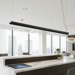 Rackhams 17 Watt Black 1300mm Uplighter Linear LED Pendant Light