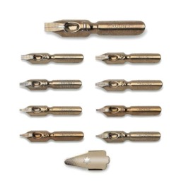 Rackhams Dip Pen Round Hand Nib & Pen Holder Set in Selection Box - thumbnail 2