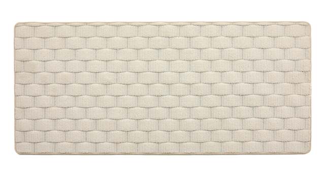 Rackhams Sculptured Washable Basket Weave Ivory - 067x150 - image 1