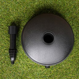 Rackhams 7kg / 7 Litre Capacity Water Filled Garden Parasol Umbrella Base - Black - thumbnail 3