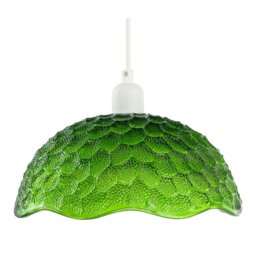 Rackhams Tortoise Designed Emerald Green Glass Textured Ceiling Light Shade - thumbnail 5