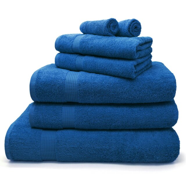 Rackhams Luxury Egyptian Cotton Towels 550gsm Royal Blue - Blue - Hand towel