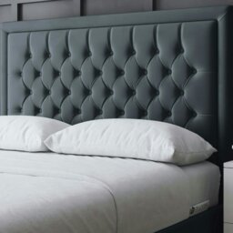 Rackhams Allegra Ottoman Bed with Upholstered Headboard - Grey (Steel) - Double / 4ft6 - thumbnail 3