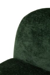 Rackhams Dark Green Modern Chenille Upholstered Lounge Chair - Dark Green - thumbnail 6
