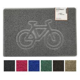 "Rackhams ""Cycle"" Grey Spaghetti Doormat - Black - 90cm x 60cm - Yes (Suitable for Indoors)" - thumbnail 2