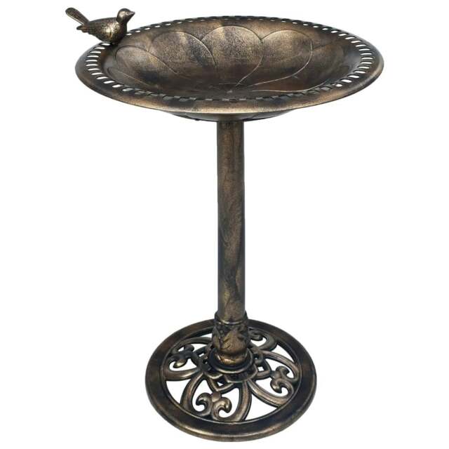 Rackhams Garden Bird Bath Bronze Plastic - image 1
