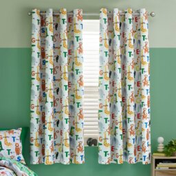 Rackhams Animal Magic Fully Reversible Eyelet Curtains Natural - 66 x 72 Inch - Natural - thumbnail 1