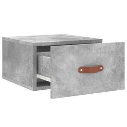 Rackhams Wall-mounted Bedside Cabinet Concrete Grey 35x35x20 cm - Grey - Engineered wood - thumbnail 6