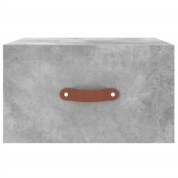 Rackhams Wall-mounted Bedside Cabinet Concrete Grey 35x35x20 cm - Grey - Engineered wood - thumbnail 5
