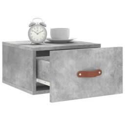 Rackhams Wall-mounted Bedside Cabinet Concrete Grey 35x35x20 cm - Grey - Engineered wood - thumbnail 4