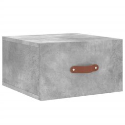 Rackhams Wall-mounted Bedside Cabinet Concrete Grey 35x35x20 cm - Grey - Engineered wood - thumbnail 2