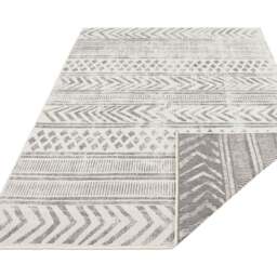 Rackhams Indoor-Outdoor Reversible Geometric Grey Rug - 160X230 cm - thumbnail 3