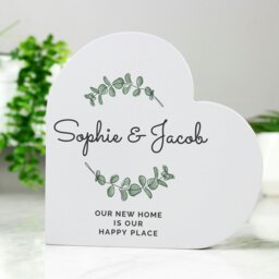 Rackhams Personalised Wedding Free Standing Heart Ornament - thumbnail 1