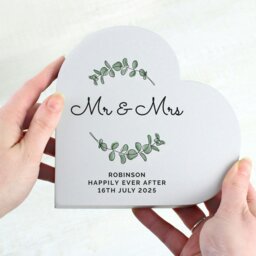 Rackhams Personalised Wedding Free Standing Heart Ornament - thumbnail 4
