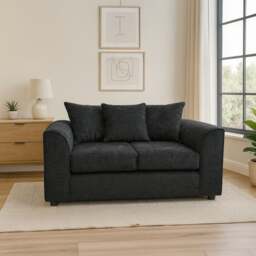 Rackhams Monaco Chenille Fabric 2 Seater Sofa - Green - thumbnail 3