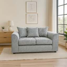 Rackhams Monaco Chenille Fabric 2 Seater Sofa - Green - thumbnail 4