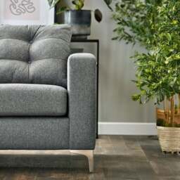 Rackhams Hackney Fabric 2 Seater Sofa - Sapphire Blue - thumbnail 3