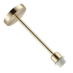 Rackhams Classic Satin Gold Ceiling Light Fixture to Showcase Lamp Shades - thumbnail 4