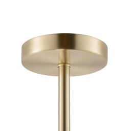 Rackhams Classic Satin Gold Ceiling Light Fixture to Showcase Lamp Shades - thumbnail 3
