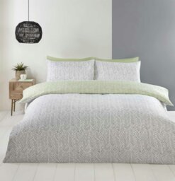 Rackhams Porthmeor Duvet Cover Set - Green - Double - thumbnail 3