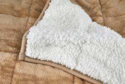 Rackhams Weighted Sherpa Blanket 7kg - Taupe - thumbnail 2