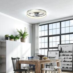 Rackhams Ceiling Fan with Light and & App Control, 6 Speed, 50 cm - Black - thumbnail 6