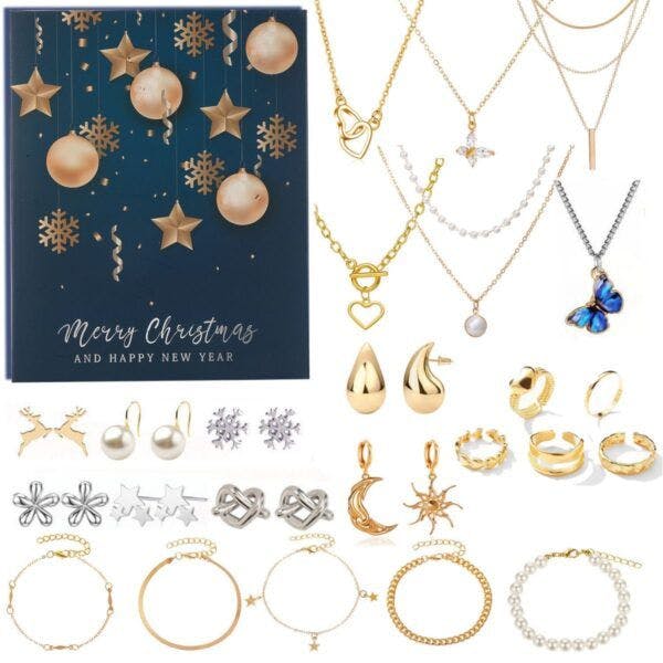 Rackhams Christmas Golden Jewelry DIY Advent Calendar - Style 2 - image 1