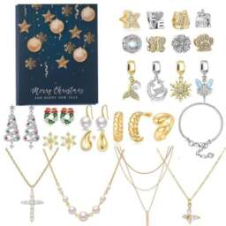 Rackhams Christmas Golden Jewelry DIY Advent Calendar - Style 2 - thumbnail 4