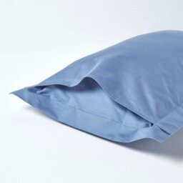 Rackhams Premium 1000 TC Egyptian Cotton Sateen Weave Oxford Pillowcase, King Size - Olive Green - thumbnail 4