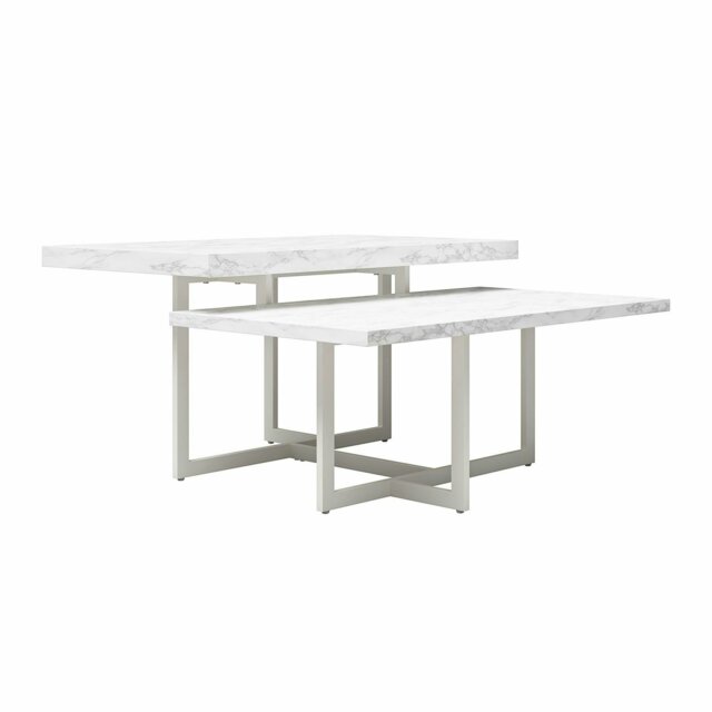 Rackhams Brielle Coffee Table White Faux Marble - White - image 1
