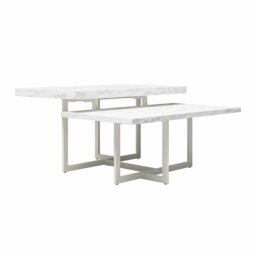 Rackhams Brielle Coffee Table White Faux Marble - White