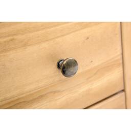 Rackhams Lucca 6 Drawer Chest of Drawers Brass Knob - Light Brown - thumbnail 6