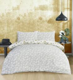 Rackhams Luxury Soft Reversible Elegant Blooms Complete Bedding Set - Green - Double - thumbnail 2