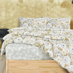 Rackhams Luxury Soft Reversible Elegant Blooms Complete Bedding Set - Green - Double - thumbnail 3