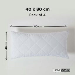 Rackhams Cotton Rich Quilted Pillow Protectors Pack of 4 - 60 x 60 cm - thumbnail 5