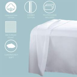 Rackhams T-200 Black Duvet Cover Set - Single - thumbnail 3